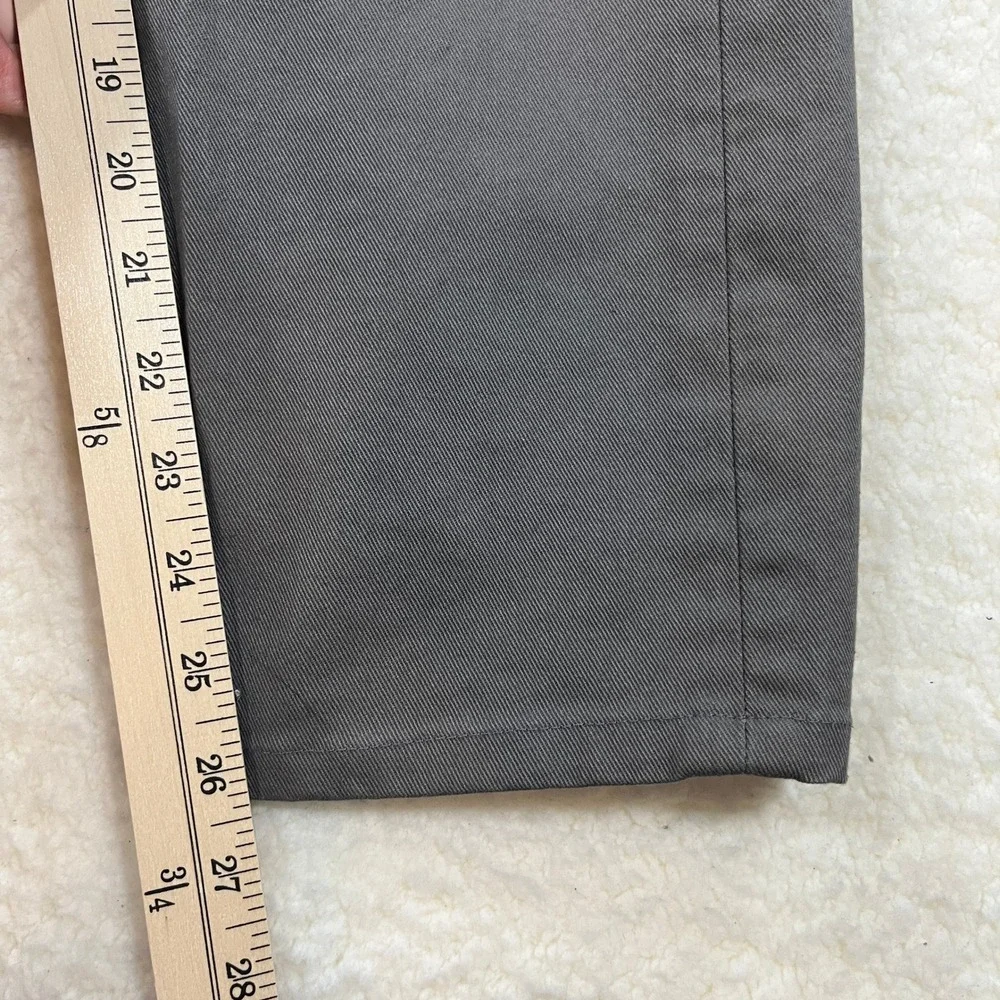 Levi Mens 33x30 Gray 513 Slim Straight Fit Pants 08513-0338 S40196 Twill Chino